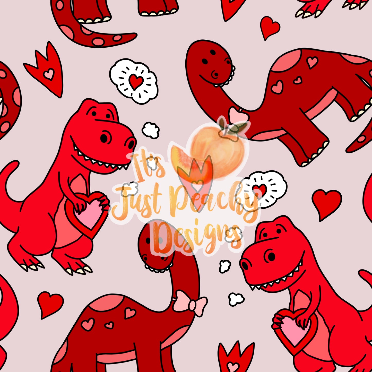 Valentine’s Doodle Dinos - Multiple Colors