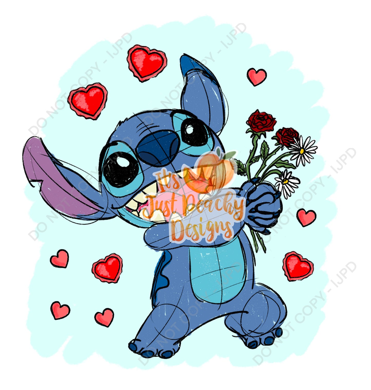 PNG Sketchy Alien Valentines 1