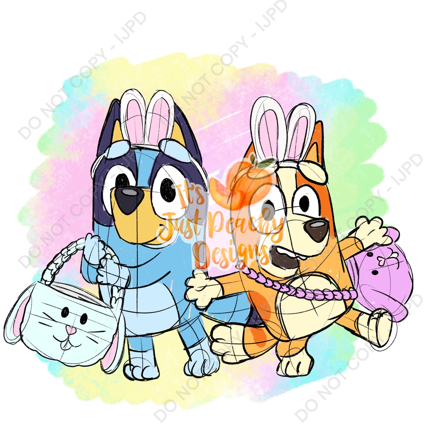 PNGs Easter Dog Family - Multiple Options