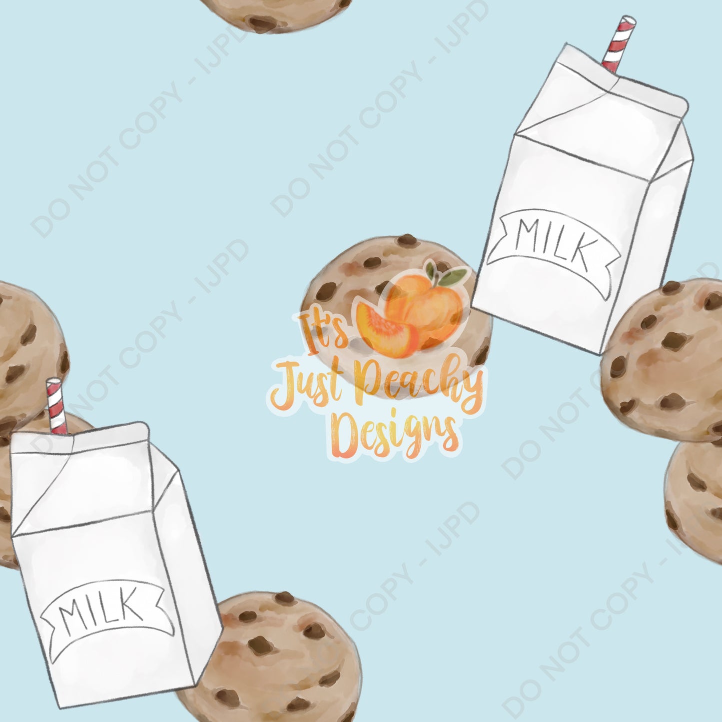 Add A Name File - Milk and Cookies - Multiple Colors