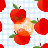Gingham Apples - Multiple Colors