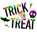 Neon Trick or Treat PNG