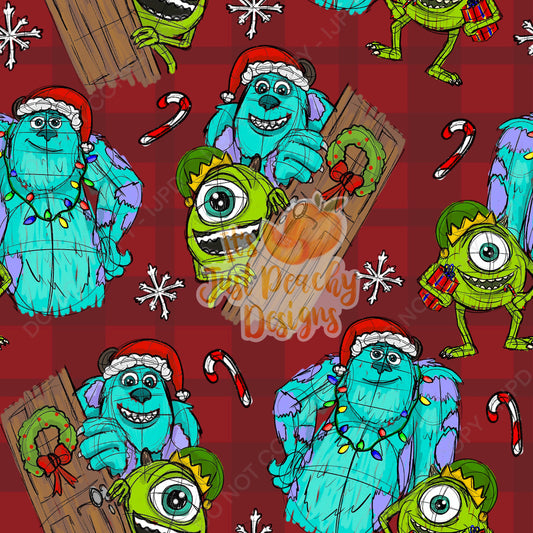 Christmas Monster Friends