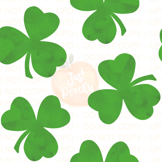 Watercolor Shamrocks - Multiple Colors