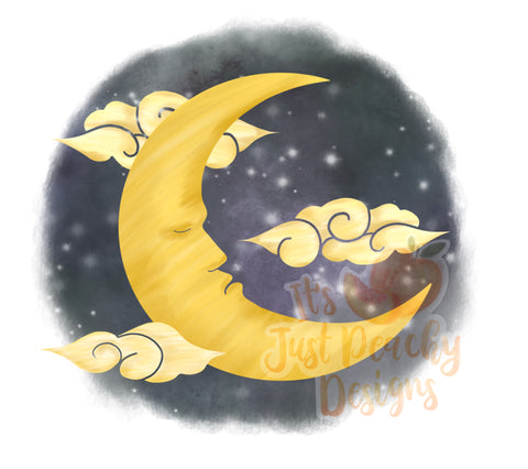 Celestial Moon PNG