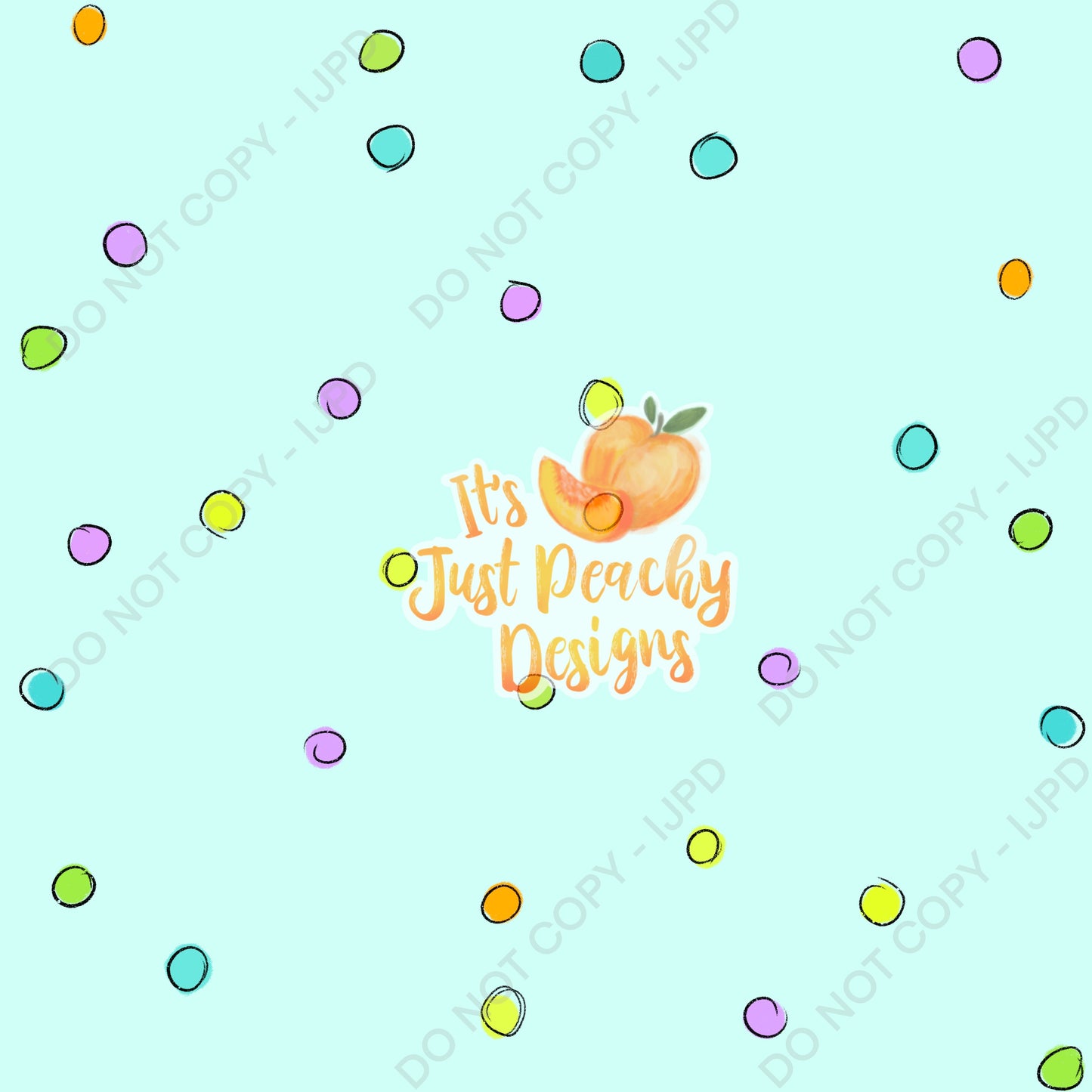 Colorful Dots Coordinate- Multiple Colors