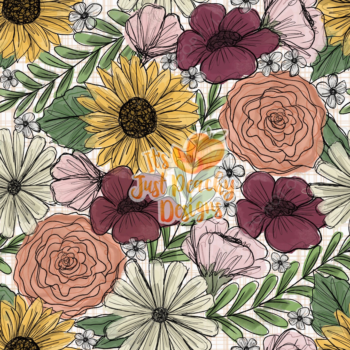 Mixed Floral -Multiple Color Options