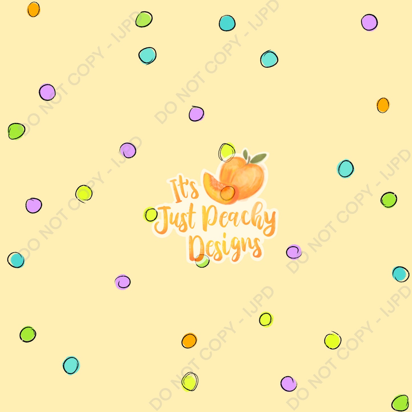 Colorful Dots Coordinate- Multiple Colors