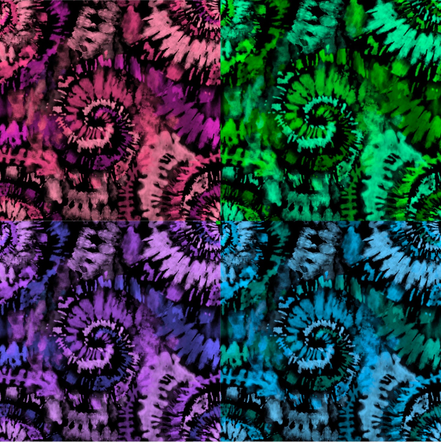 Tie Dye 2  - Multiple Variations