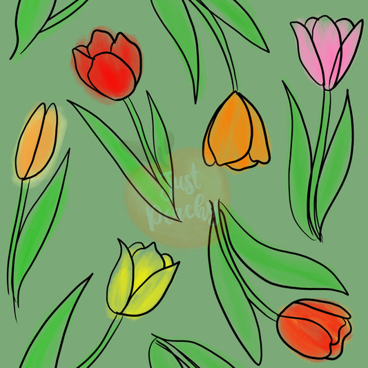 Tulips-Multiple Colors