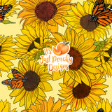 Comm. Butterfly Sunflowers - Multiple Colors