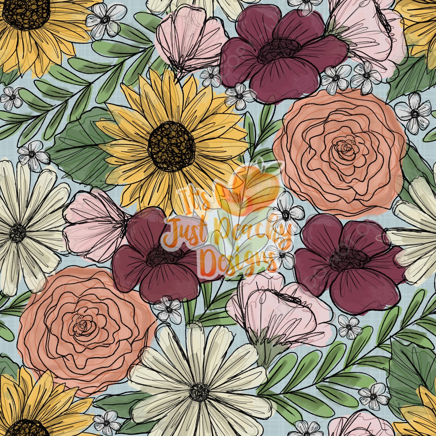 Mixed Floral -Multiple Color Options