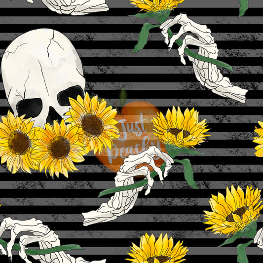 Sunflower Skull