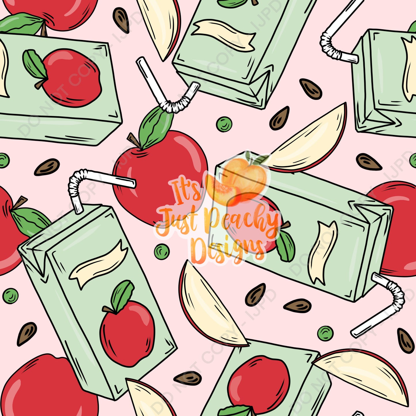 Apple Juice & Slices- Multiple Color Options