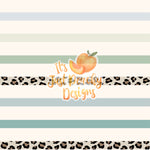 Boho Leopard Stripes - Multiple Color Options