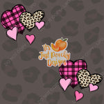 Add A Name File - Leopard Hearts - Multiple Colors