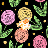 Comm. Doodle Floral - Multiple Colors