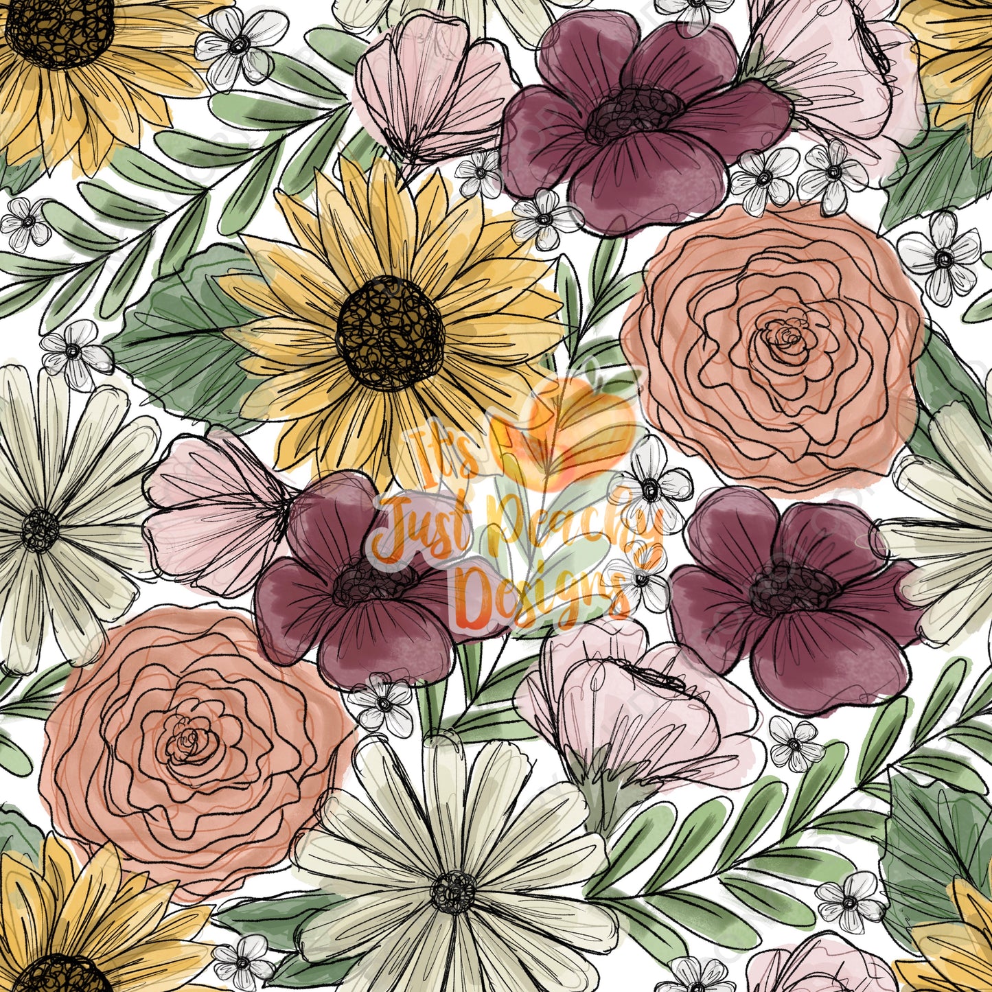 Mixed Floral -Multiple Color Options