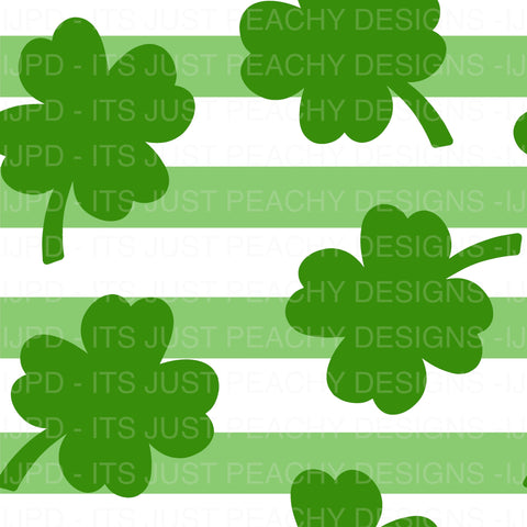 Solid Green Striped Clovers