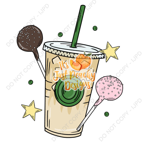 Coffee & Cake Pops PNG