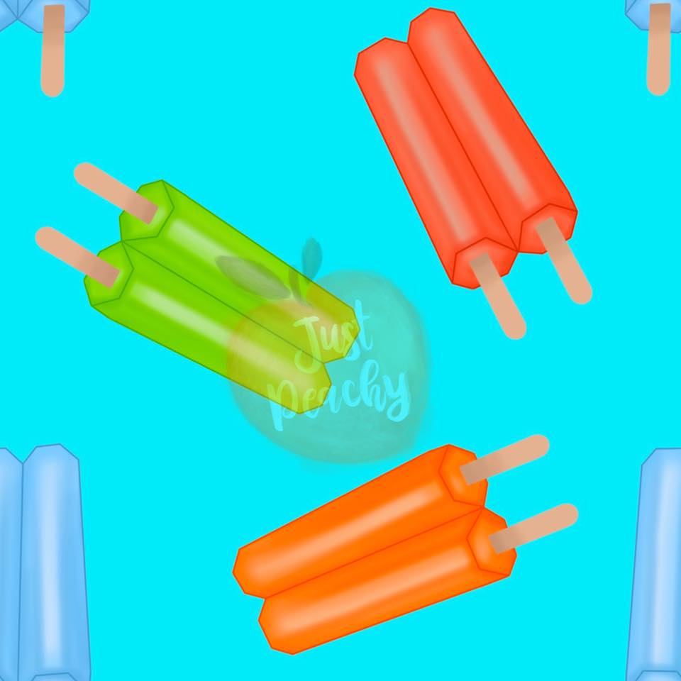 Popsicle Red, Green, Orange-Multiple Colors